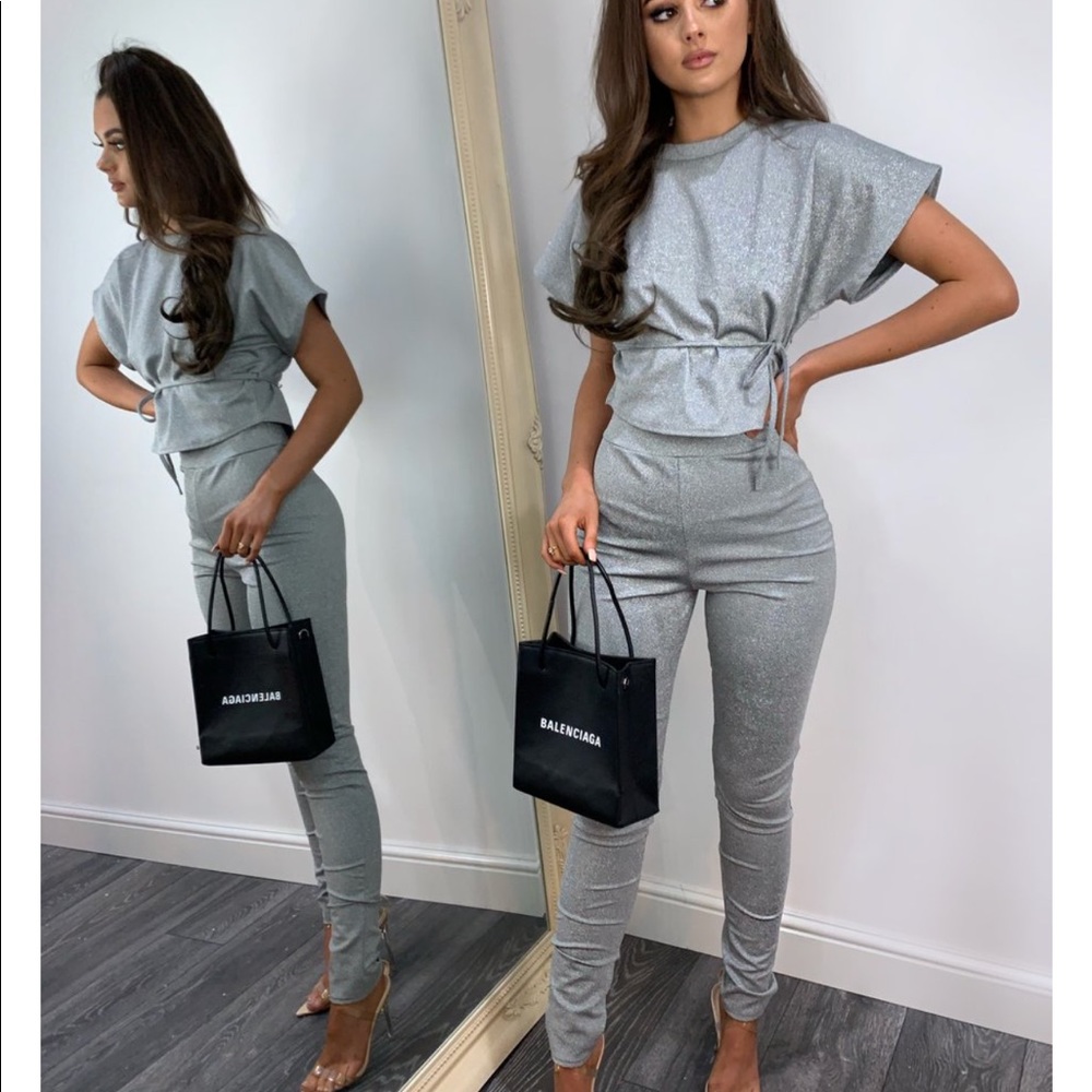 Glitter pant set